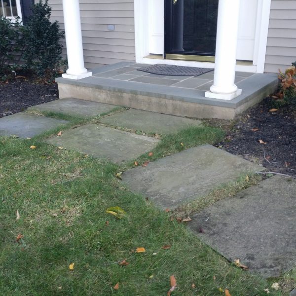 Paver Walkway Before