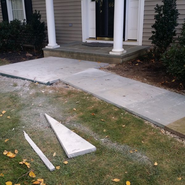 Residential paver installation in Bergen County